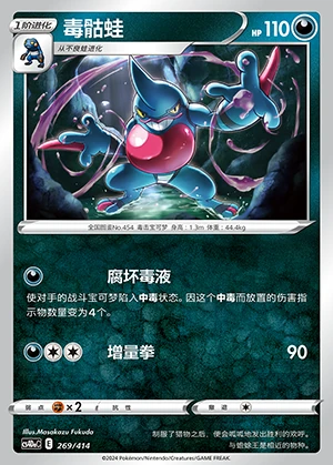 Toxicroak Polychromatic Gathering Pokémon TCG P454