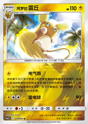 Alolan Raichu Striking Competition Y392