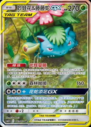 Venusaur & Snivy GX Striking Competition Y413