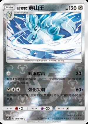Alolan Sandslash Shining Synergy P028