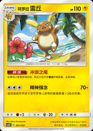 Alolan Raichu Shining Synergy Y392