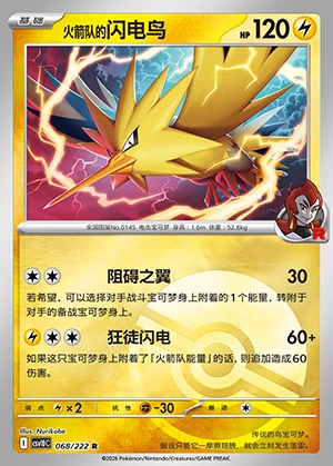 Team Rocket's Zapdos Together in Pursuit of Glory P0145
