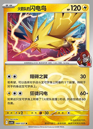 Team Rocket's Zapdos Together in Pursuit of Glory P0145