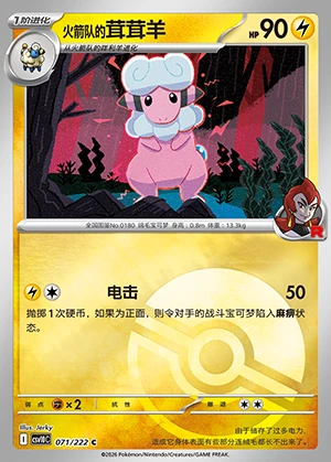 Team Rocket's Flaaffy Together in Pursuit of Glory P0180