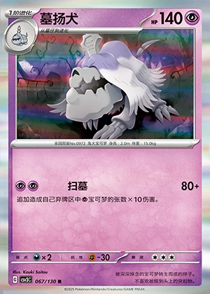 Houndstone Fearless Terastal Pokémon TCG P0972