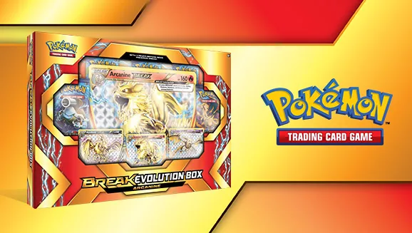 BREAK Evolution Box Featuring Arcanine — Pokémon TCG Collection / Box