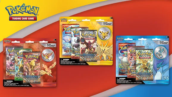 Collector’s Pin 3-Pack (Articuno, Zapdos, Moltres) — Pokémon TCG Pin Collection