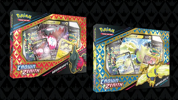 Crown Zenith Collections—Regieleki V / Regidrago V — Pokémon TCG Collection / Box