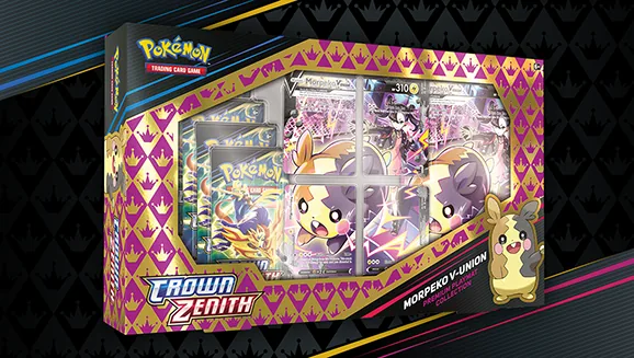 Crown Zenith Premium Playmat Collection—Morpeko V‑UNION — Pokémon TCG Accessory