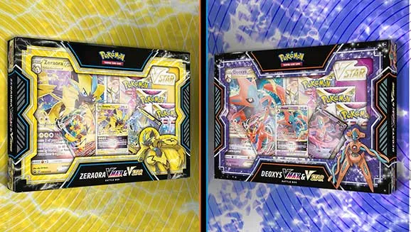 Deoxys/Zeraora VMAX & VSTAR Battle Box — Pokémon TCG Collection / Box