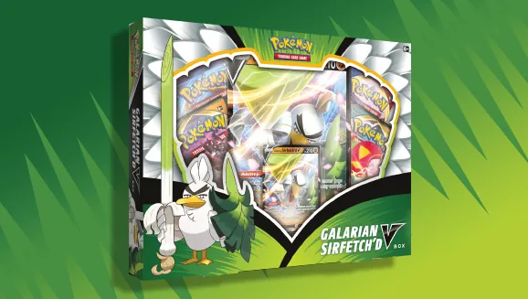 Galarian Sirfetch’d V Box — Pokémon TCG Collection / Box