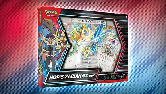 Hop’s Zacian ex Box — Pokémon TCG Collection / Box