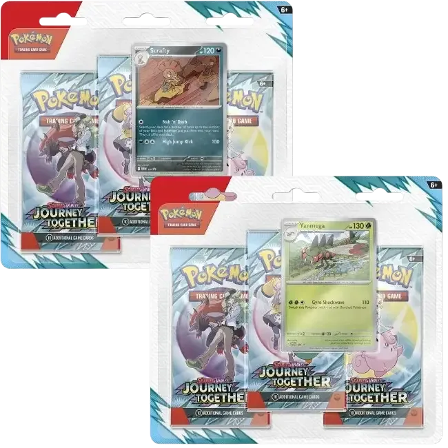 Journey Together Three-Pack Blister — Pokémon TCG Three-Pack Blister