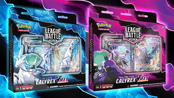 League Battle Deck—Ice Rider Calyrex VMAX Pokémon TCG: League Battle Deck—Shadow Rider Calyrex VMAX — Pokémon TCG Battle Deck