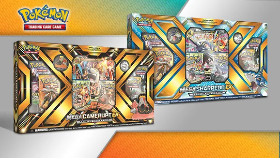 Mega Camerupt-EX and Mega Sharpedo-EX Premium Collections — Pokémon TCG Premium Collection
