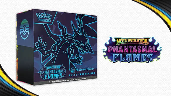 Mega Evolution—Phantasmal Flames Pokémon Center Elite Trainer Box — Pokémon TCG Elite Trainer Box