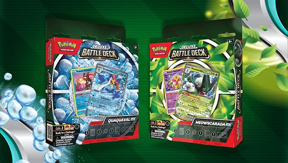 Meowscarada ex Deluxe Battle Deck & Quaquaval ex Deluxe Battle Deck — Pokémon TCG Battle Deck