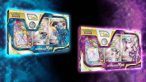 Origin Forme Dialga VSTAR and Origin Forme Palkia VSTAR Premium Collections — Pokémon TCG Premium Collection