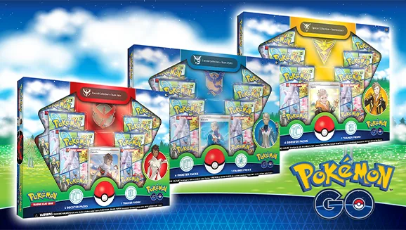 Pokémon GO Special Collection—Team Instinct / Team Mystic / Team Valor — Pokémon TCG Collection / Box