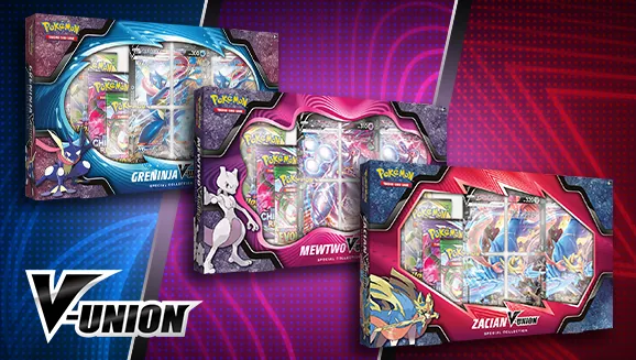 Pokémon V-UNION Special Collection (Mewtwo/Greninja/Zacian) — Pokémon TCG Collection / Box