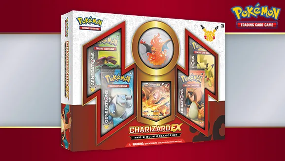 Red & Blue Collection—Charizard-EX — Pokémon TCG Collection / Box
