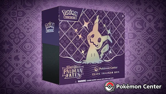 Scarlet & Violet—Paldean Fates Pokémon Center Elite Trainer Box — Pokémon TCG Elite Trainer Box