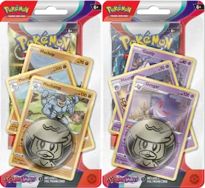 Scarlet & Violet Premium Checklane Blister — Pokémon TCG Sleeved Booster