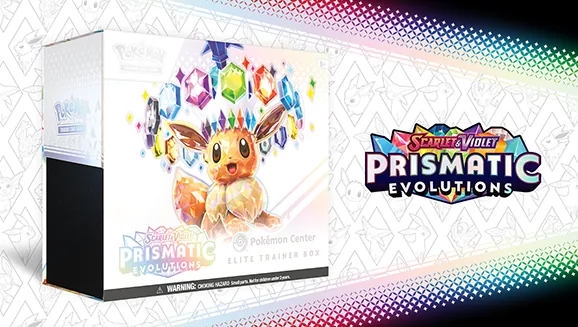 Scarlet & Violet—Prismatic Evolutions Pokémon Center Elite Trainer Box — Pokémon TCG Elite Trainer Box