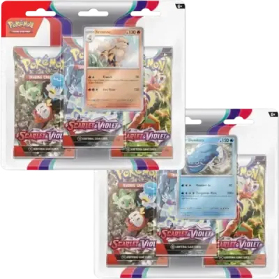 Scarlet & Violet Three-Pack Blister — Pokémon TCG Three-Pack Blister