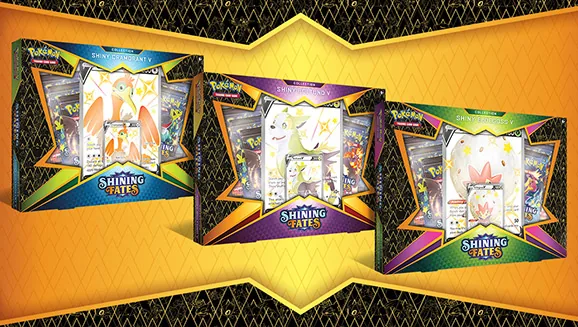 Shining Fates Collection (Shiny Eldegoss V, Shiny Boltund V, or Shiny Cramorant V) — Pokémon TCG Collection / Box