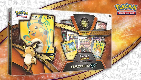 Shining Legends Special Collection—Raichu-GX — Pokémon TCG Collection / Box