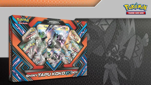 Shiny Tapu Koko-GX Box — Pokémon TCG Collection / Box