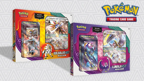 Solgaleo-GX Challenge Box and Pokémon TCG: Lunala-GX Challenge Box — Pokémon TCG Collection / Box