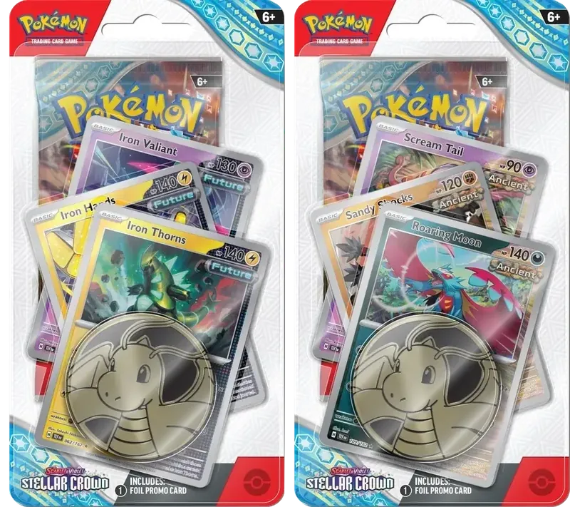 Stellar Crown Premium Checklane Blister — Pokémon TCG Sleeved Booster
