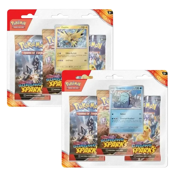 Surging Sparks Three-Pack Blister — Pokémon TCG Three-Pack Blister
