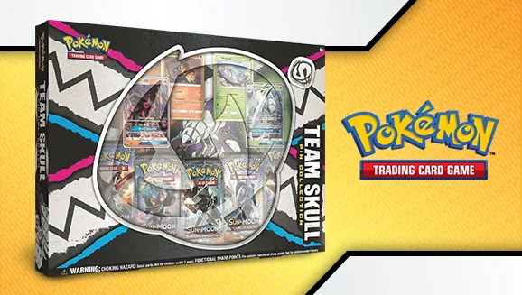 Team Skull Pin Collection Featuring Golisopod-GX and Salazzle-GX — Pokémon TCG Pin Collection