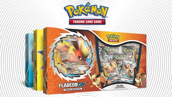 Vaporeon-GX, Jolteon-GX, and Flareon-GX Special Collections — Pokémon TCG Collection / Box