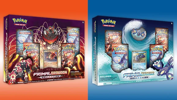Primal Groudon and Primal Kyogre Collections — Pokémon TCG Collection / Box