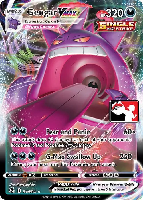 Gengar VMAX #157, Fusion Strike card