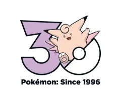 Clefable Pokémon 30 logo