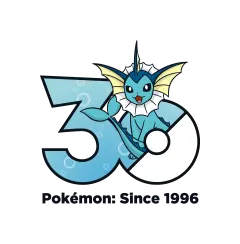 Vaporeon Pokémon 30 logo