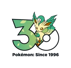 Leafeon Pokémon 30 logo