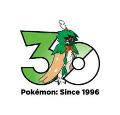Decidueye Pokémon 30 logo