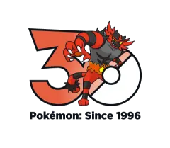 Incineroar Pokémon 30 logo