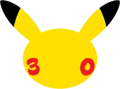 Main Logo (Western) Pokémon 30 logo