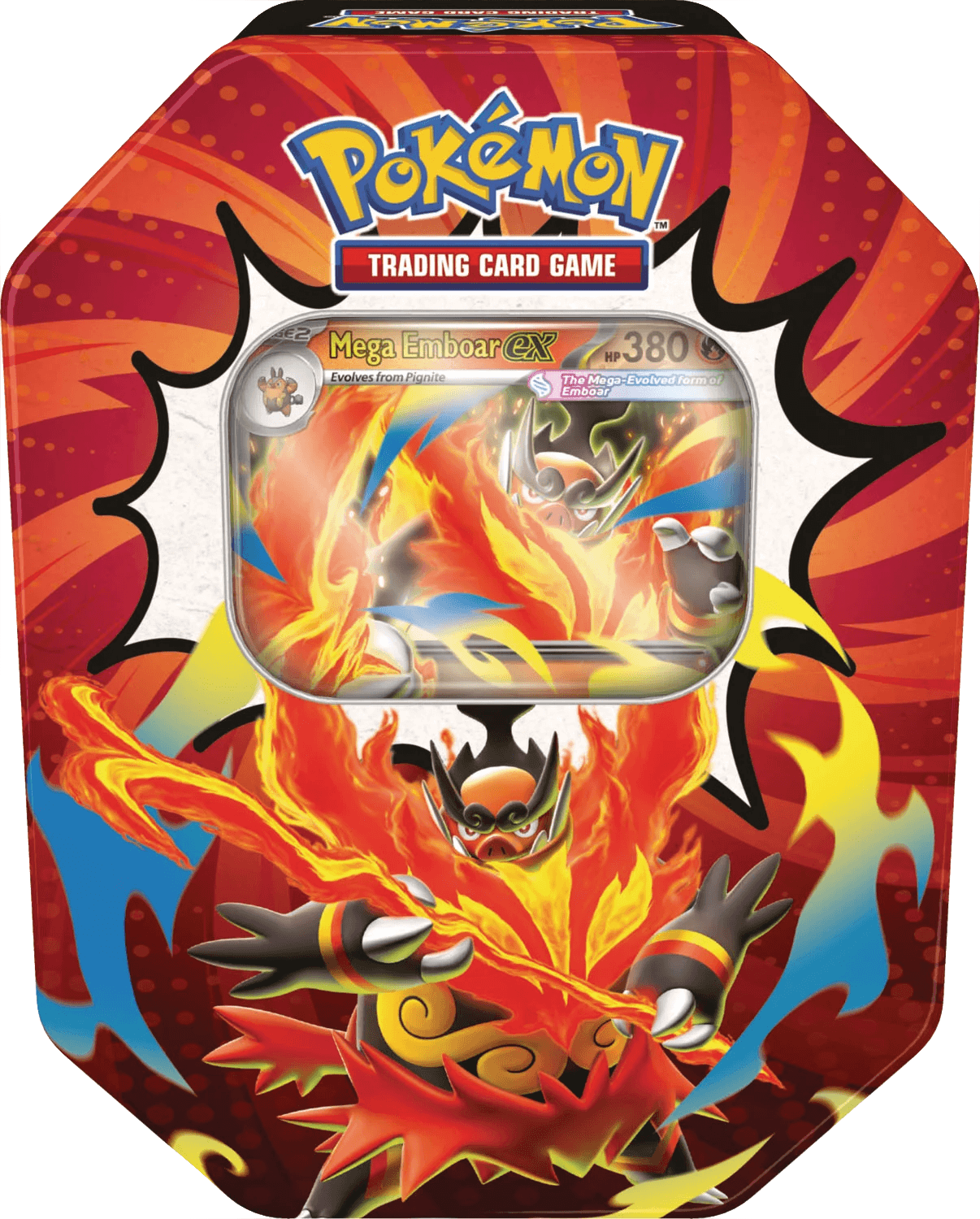 Mega Emboar ex Tin — Ascended Heroes