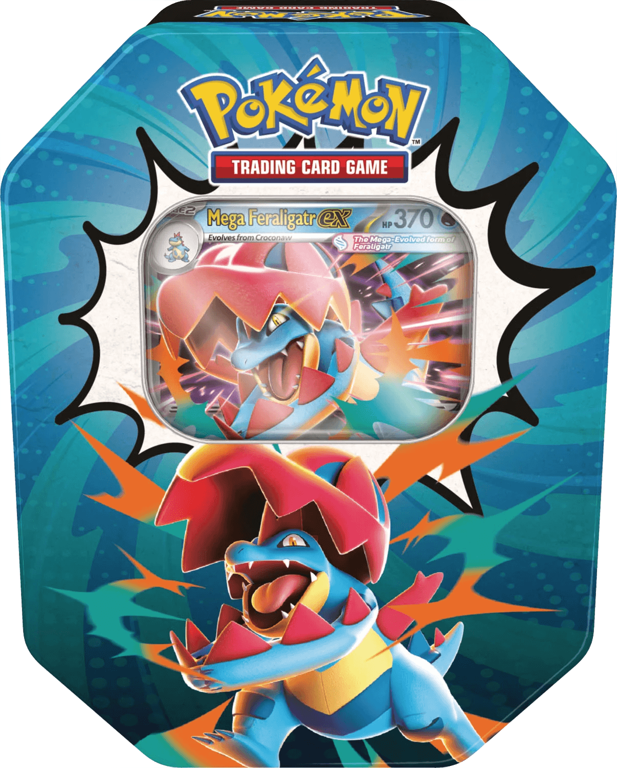 Mega Feraligatr ex Tin — Ascended Heroes