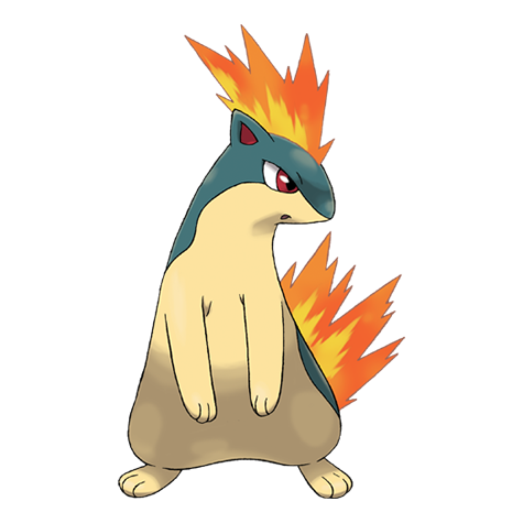 Quilava official artwork