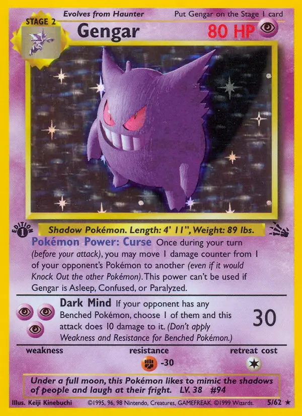 Gengar — Fossil 5/62