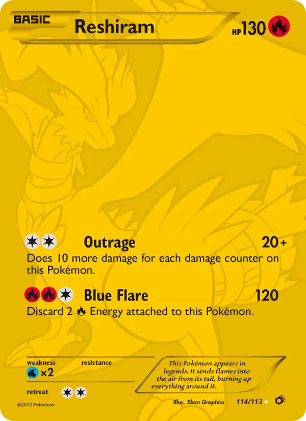 Reshiram — BW Legendary Treasures 114